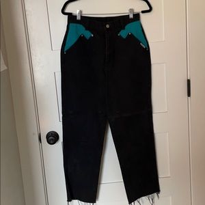 Rough rider denim with blue pockets